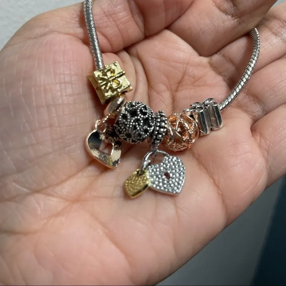 2x$20 - Women’s Silver Color Charms Bracelet - Picture 7 of 10